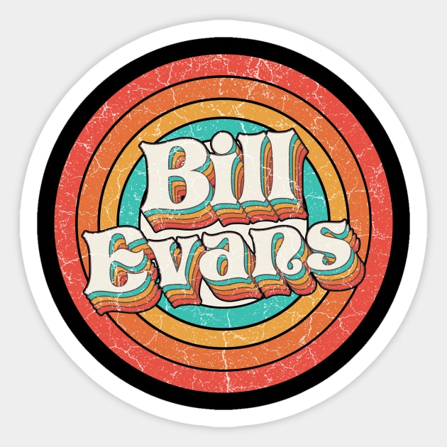 Bill Proud Name - Vintage Grunge Style Sticker by Intercrossed Animal 